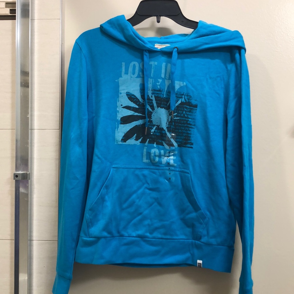 Roxy hooded blue sweatshirt